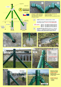 Stavba plotu stlpiky