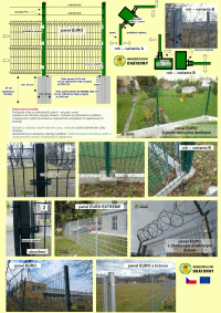 Montaz plotu Euro panely